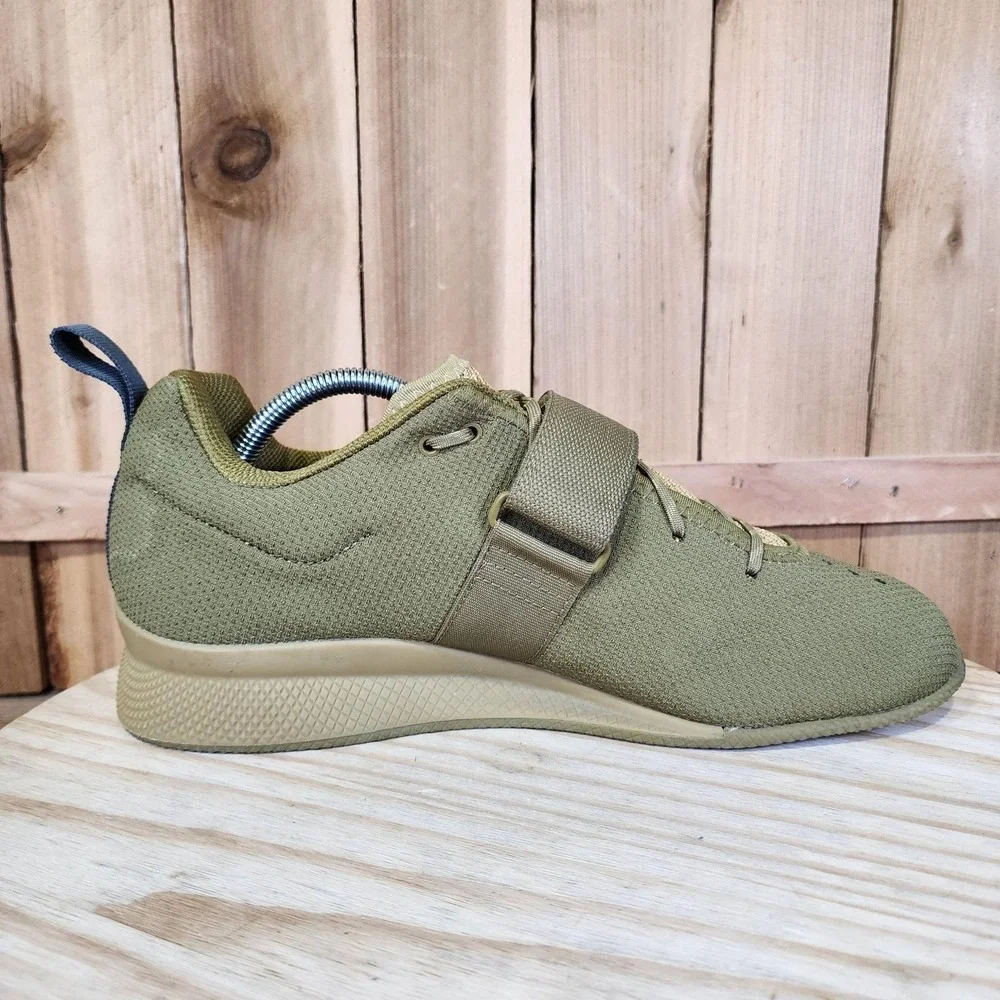 Adidas Adipower Weightlifting 2 Shoes Mens 10 Green Gym Training Sneakers FX0573